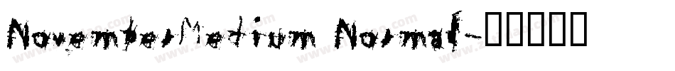 NovemberMedium Normal字体转换
